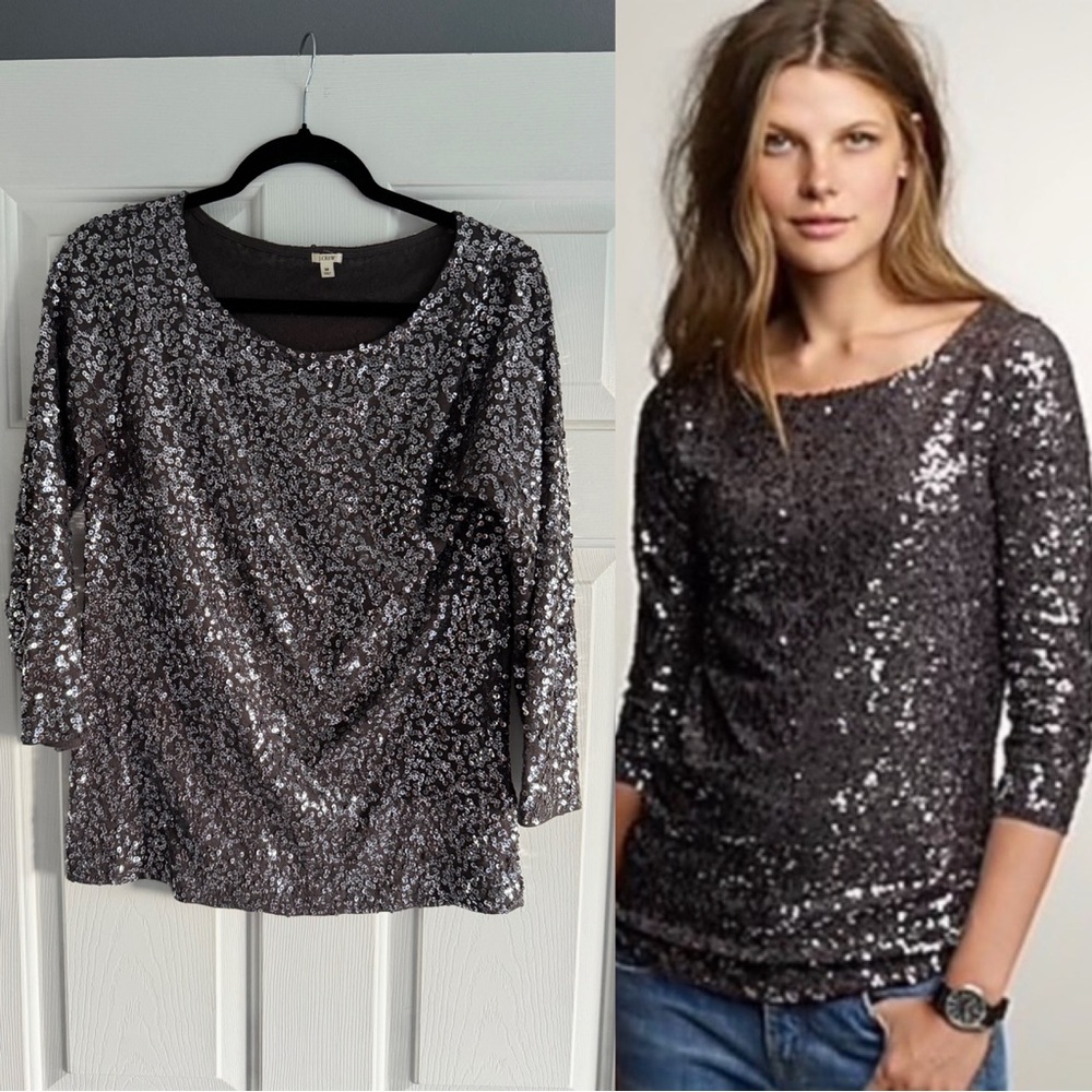 J. Crew Sequin Top